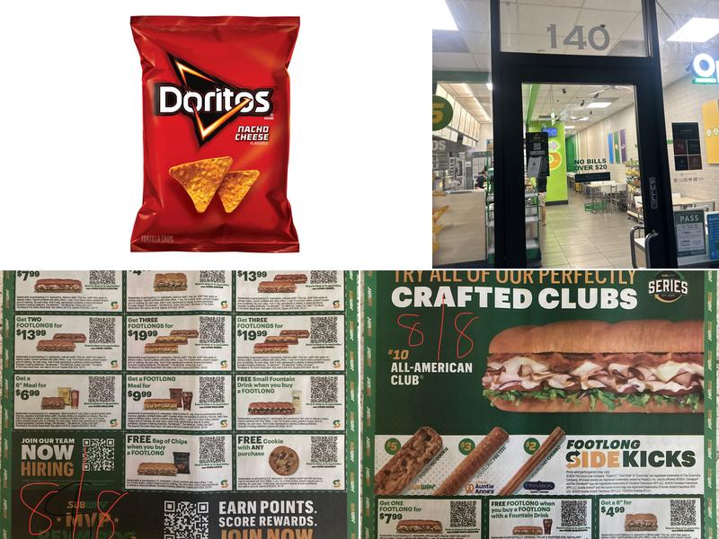 Subway Menu
