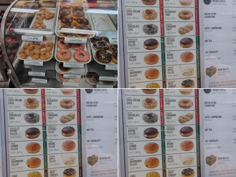 Krispy Kreme Menu