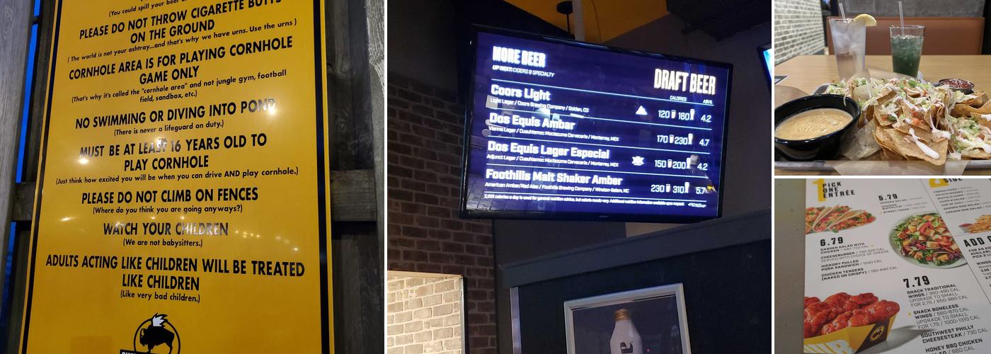 Buffalo Wild Wings Menu