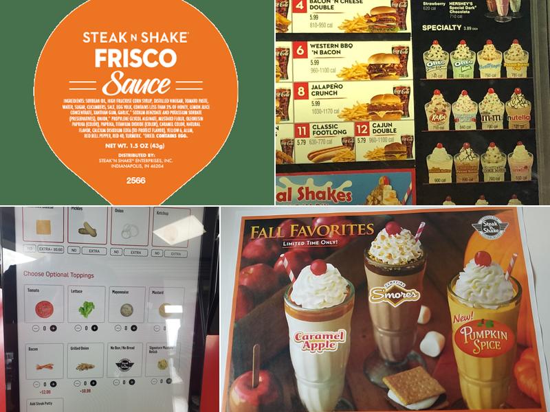 Steak 'n Shake Menu