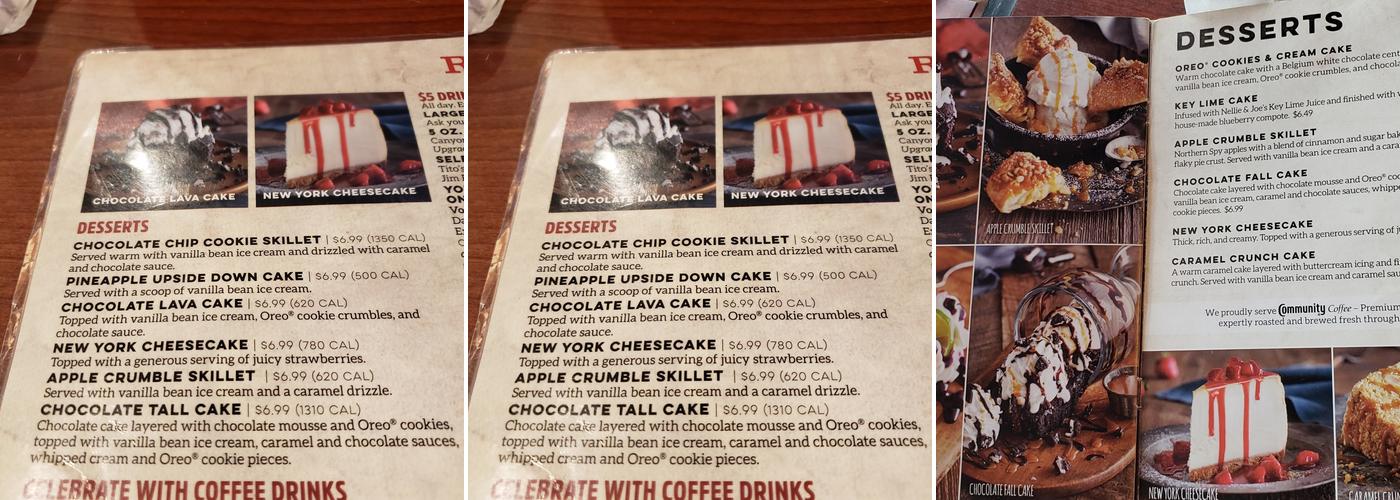 Ruby Tuesday Menu