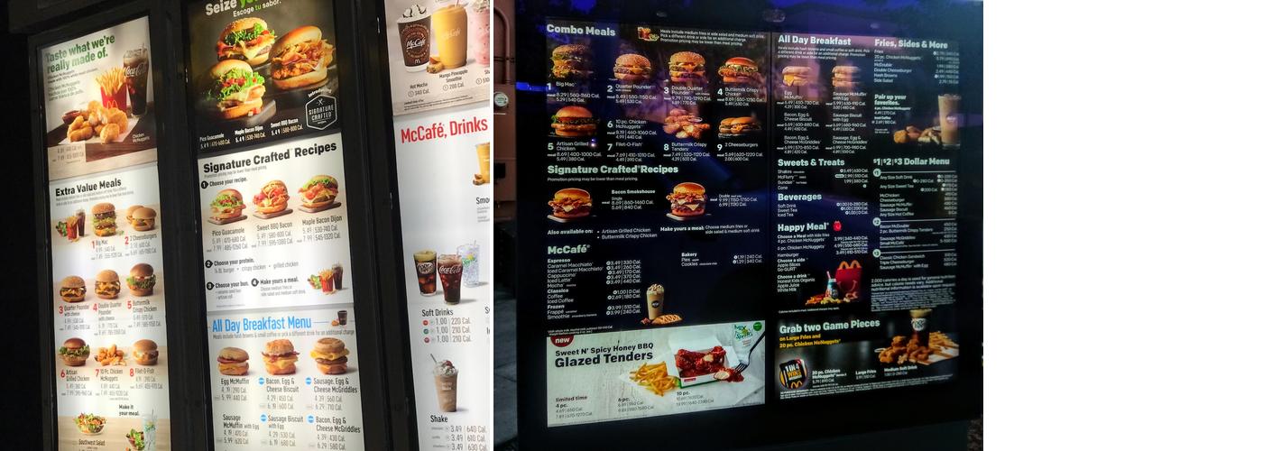 McDonald's Menu
