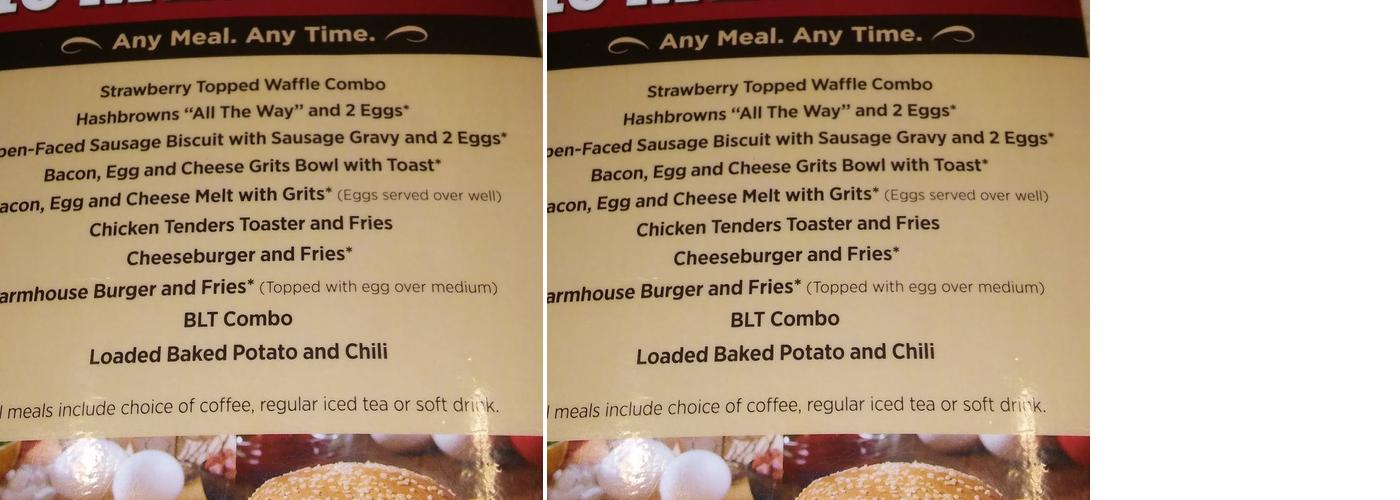 Huddle House Menu