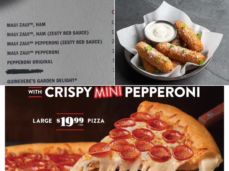 Round Table Pizza Menu