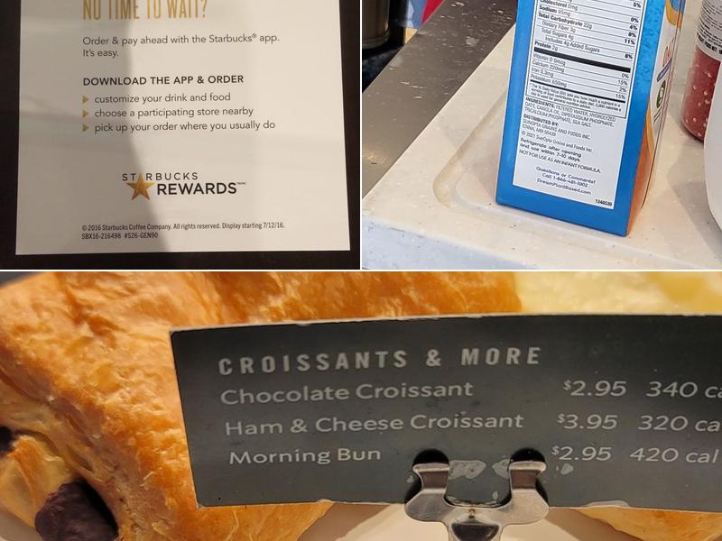 Starbucks Menu