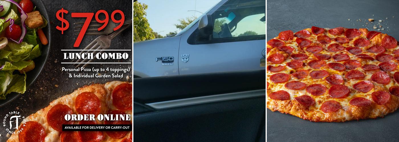 Round Table Pizza Menu