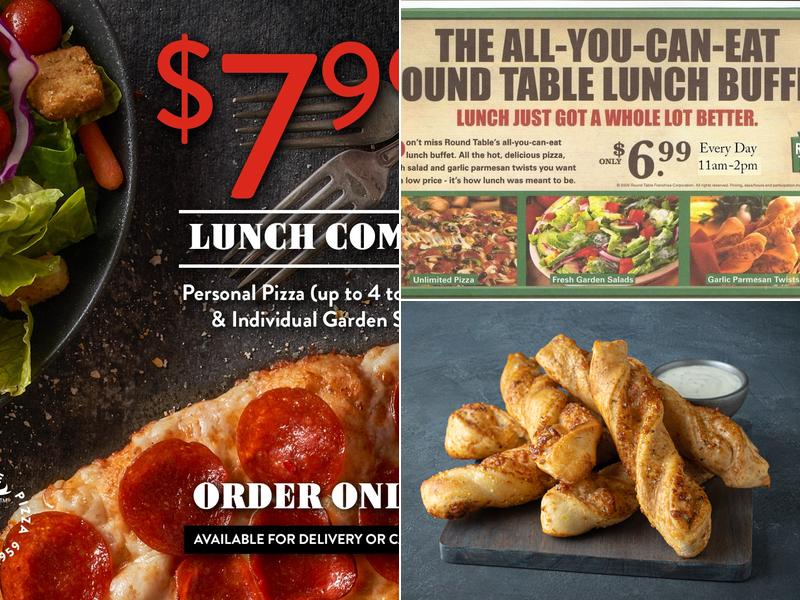 Round Table Pizza Menu