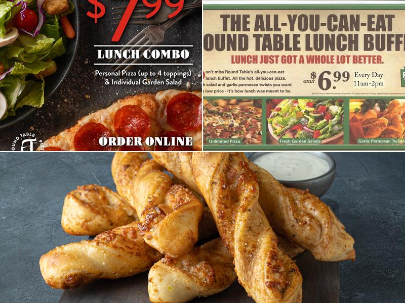 Round Table Pizza Menu