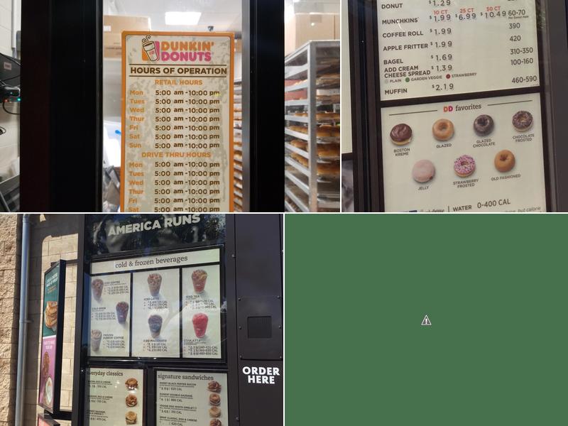 Dunkin' Menu