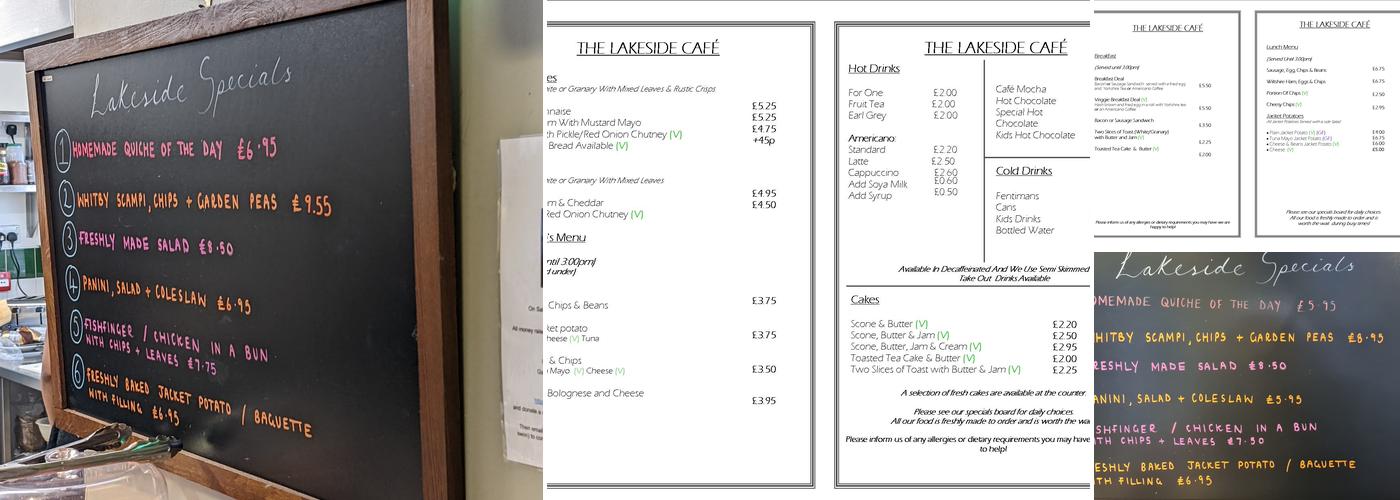 Allerthorpe Lakeland Park Menu