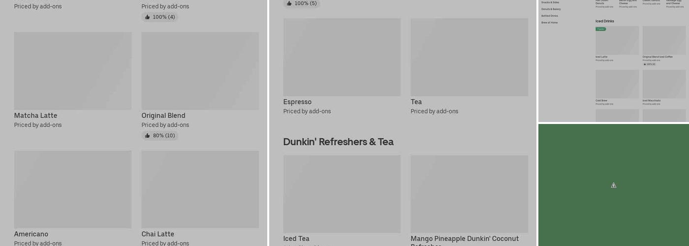 Dunkin' Menu