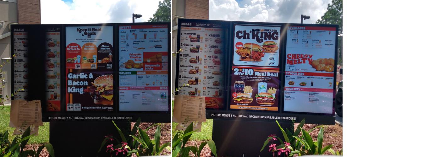 Burger King Menu
