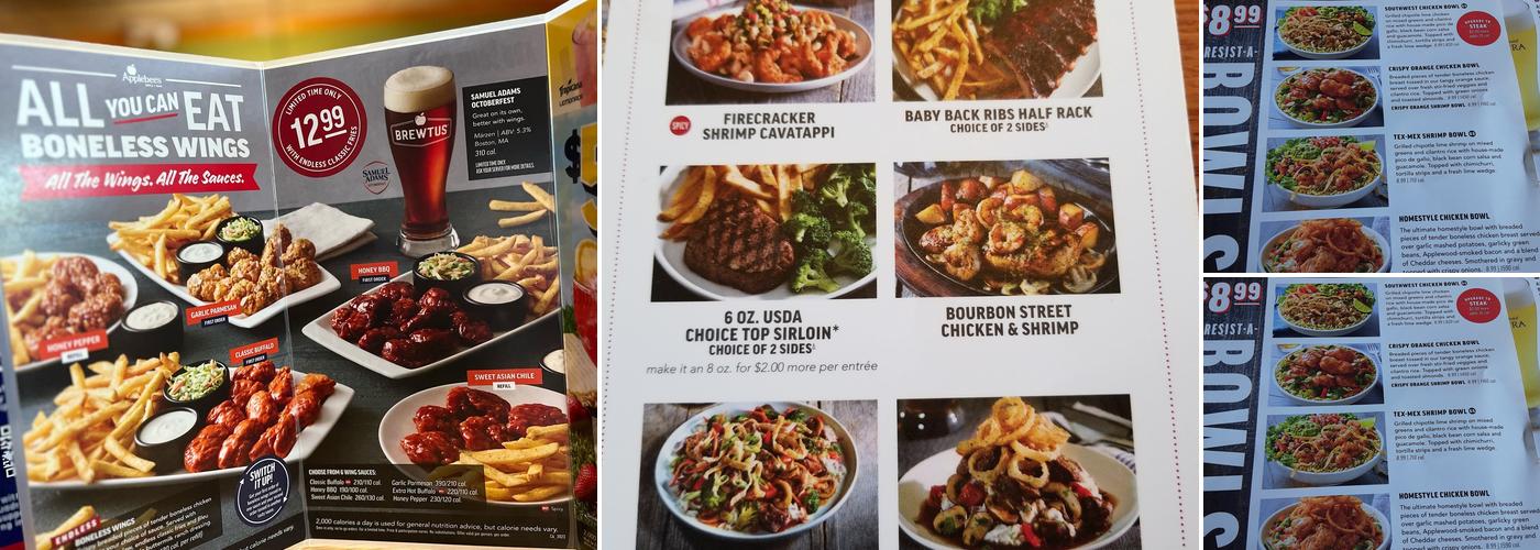Applebee's Grill + Bar Menu