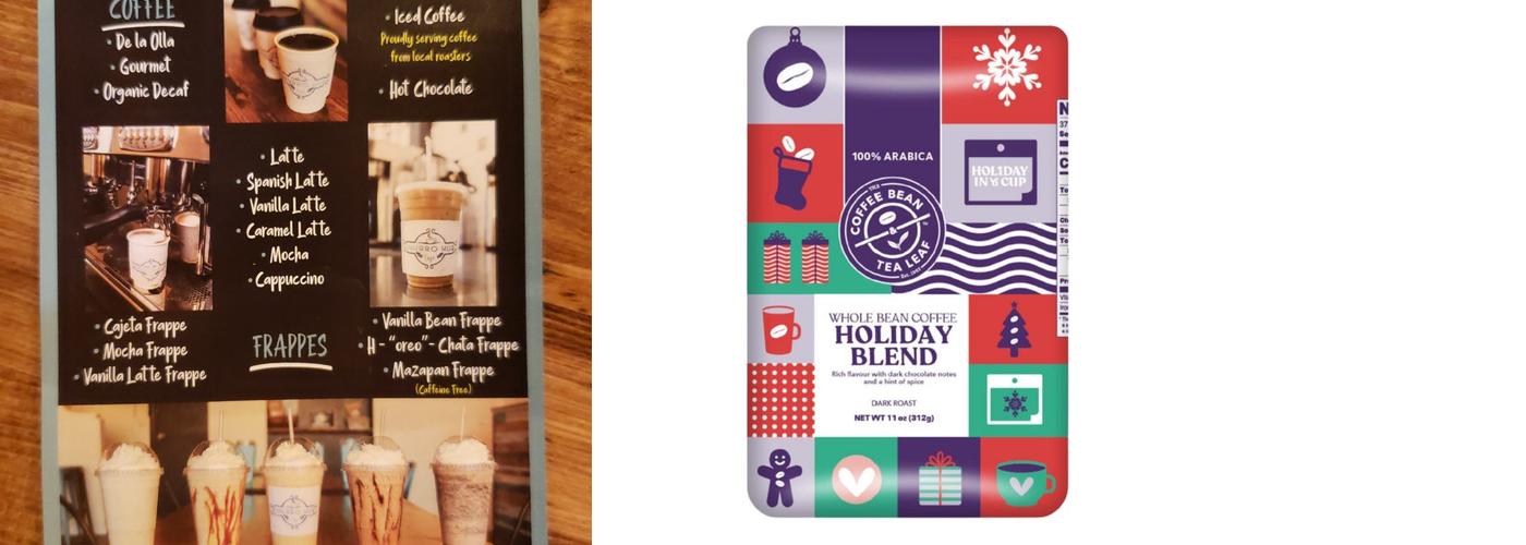 The Coffee Bean & Tea Leaf Menu