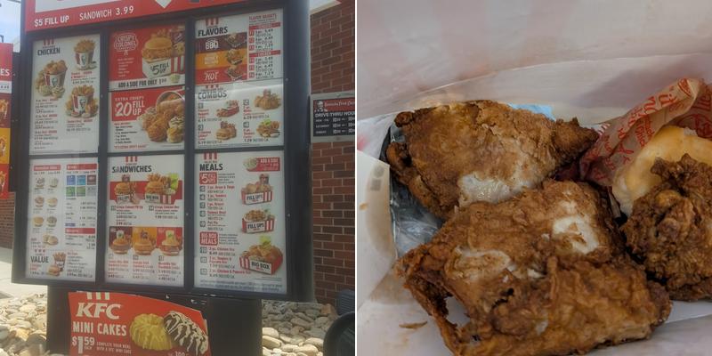KFC Menu