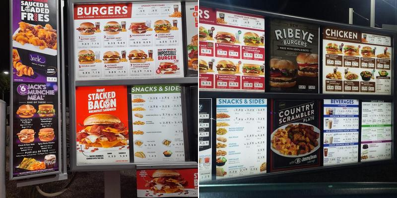 Jack In The Box Menu