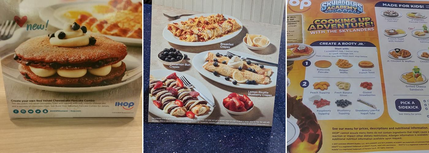IHOP Menu
