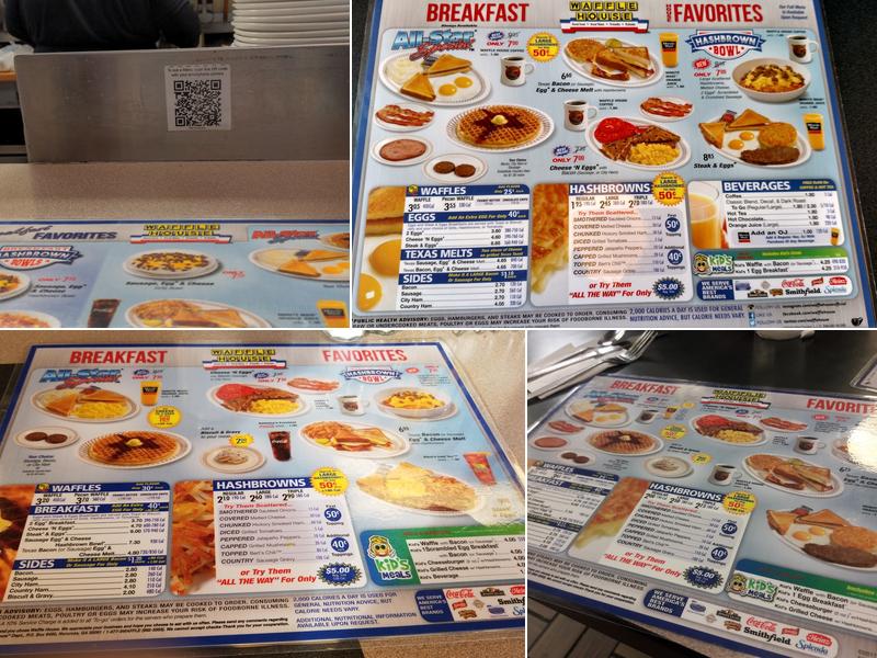 Waffle House Menu
