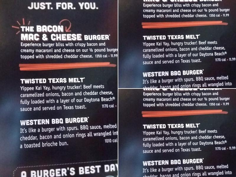Hooters Menu