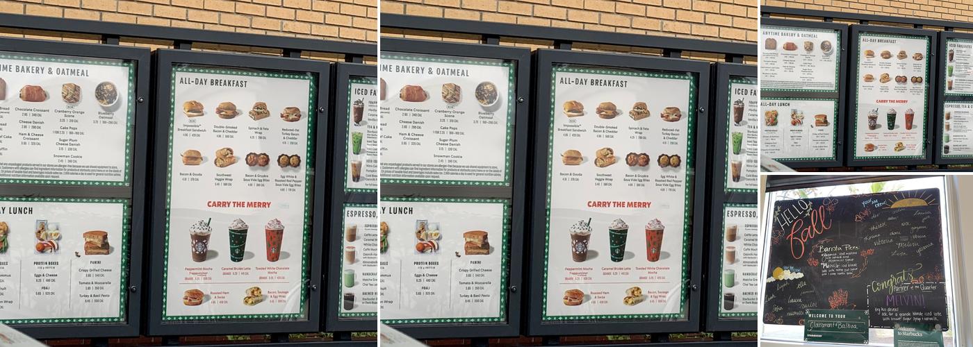 Starbucks Menu
