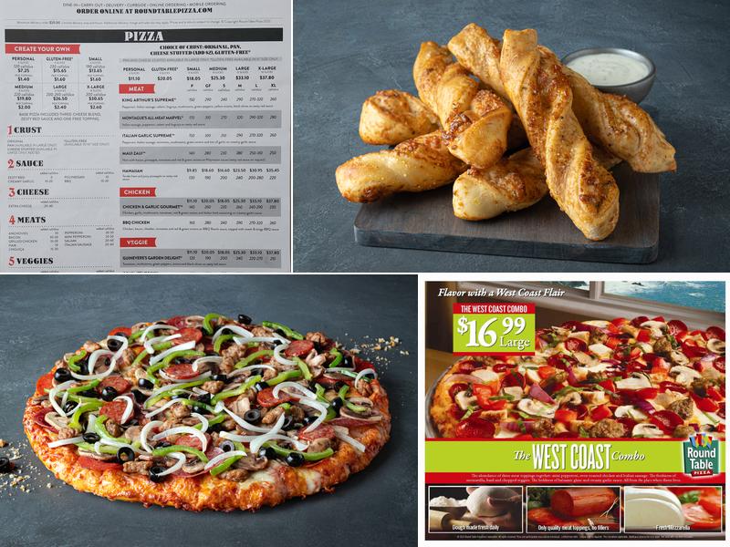 Round Table Pizza Menu