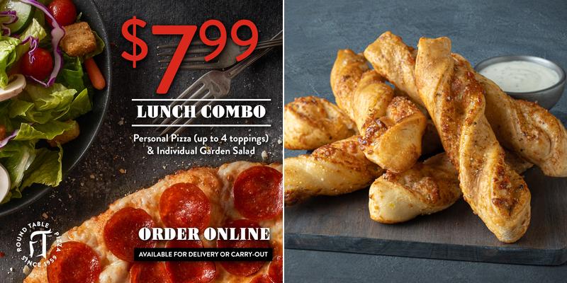 Round Table Pizza Menu