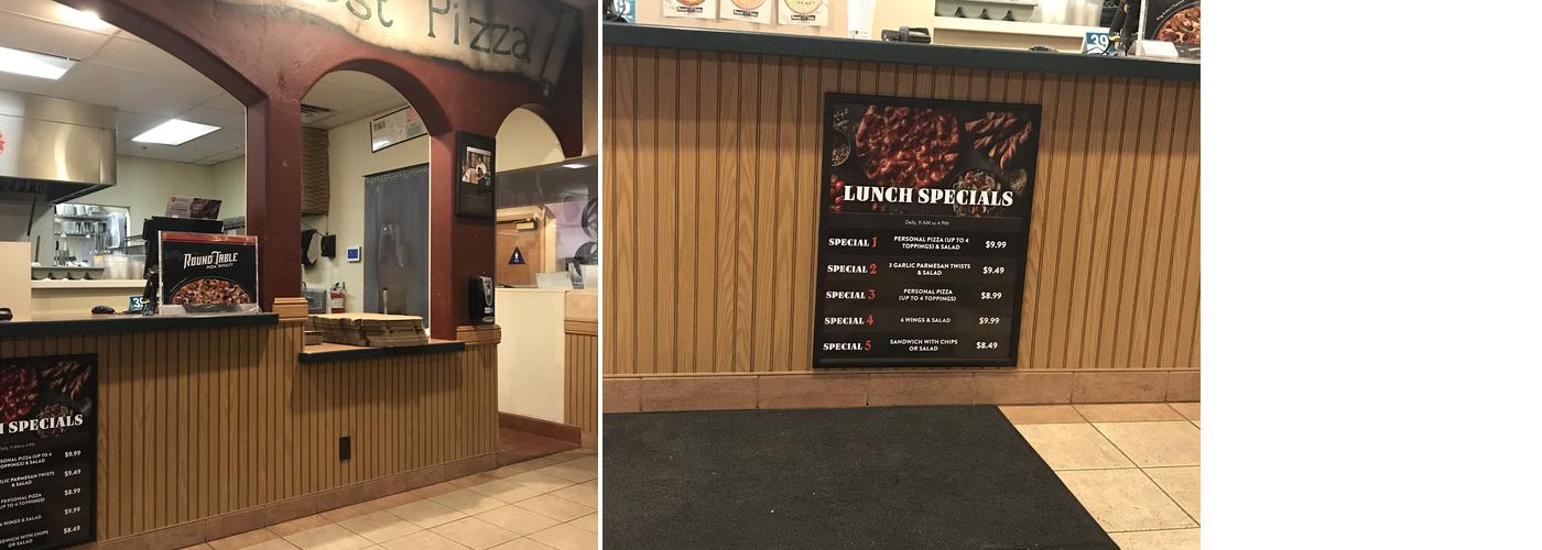 Round Table Pizza Menu