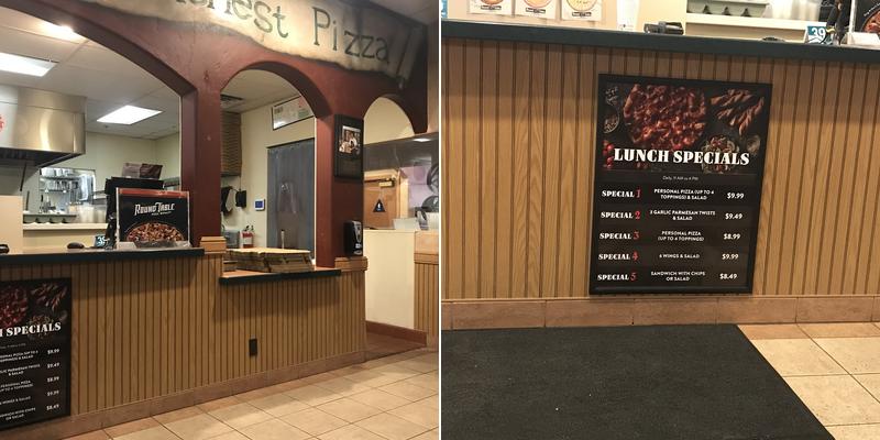 Round Table Pizza Menu