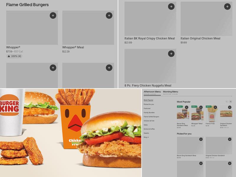 Burger King Menu