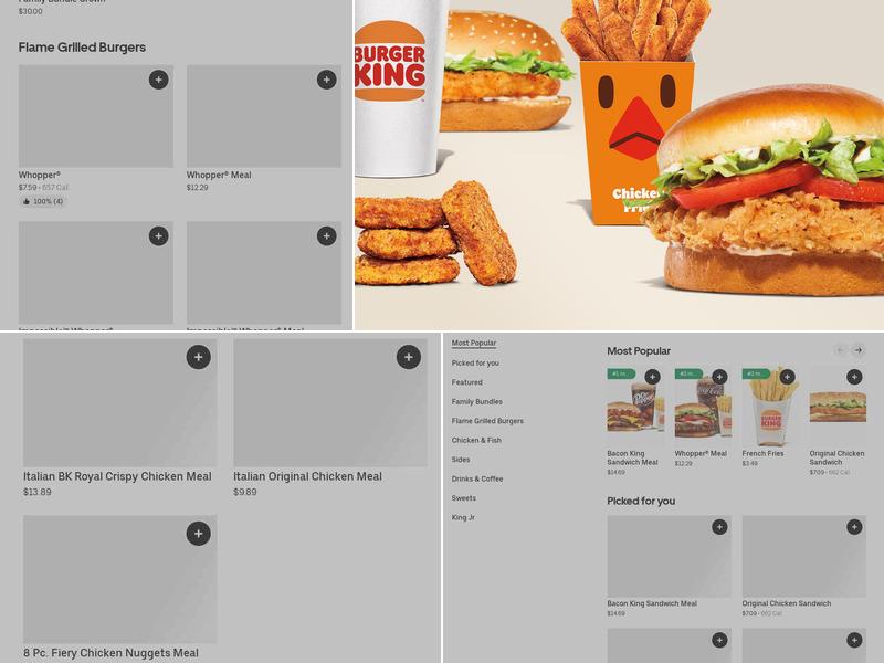 Burger King Menu