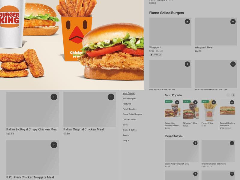 Burger King Menu