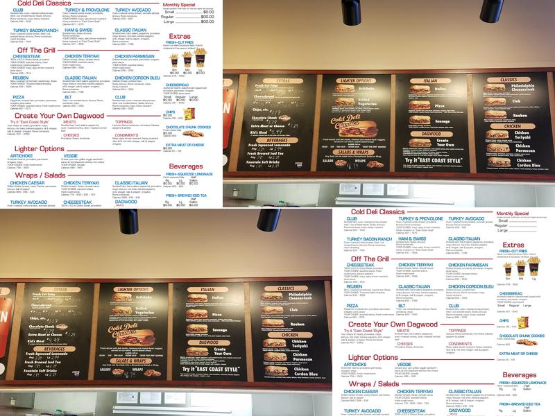 Penn Station East Coast Subs Menu