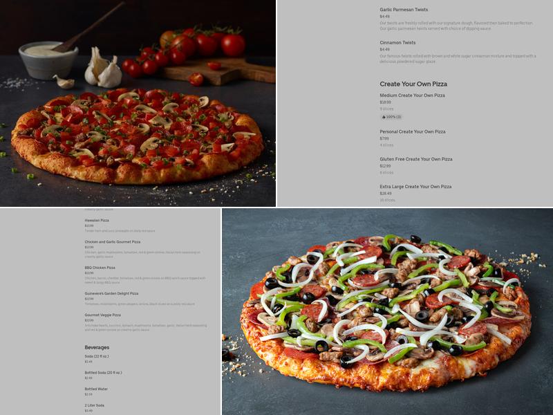 Round Table Pizza Menu
