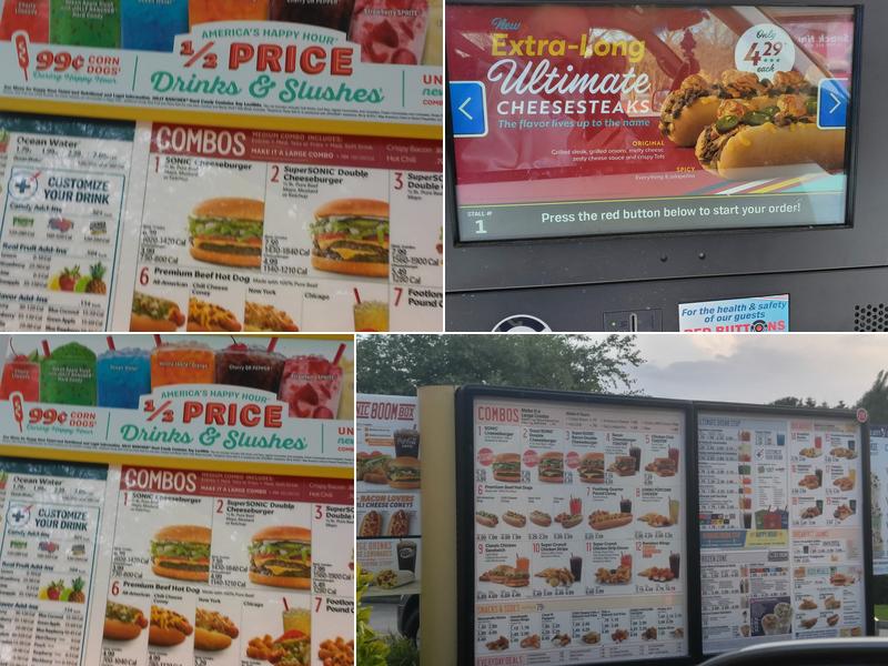 Sonic Drive-In Menu