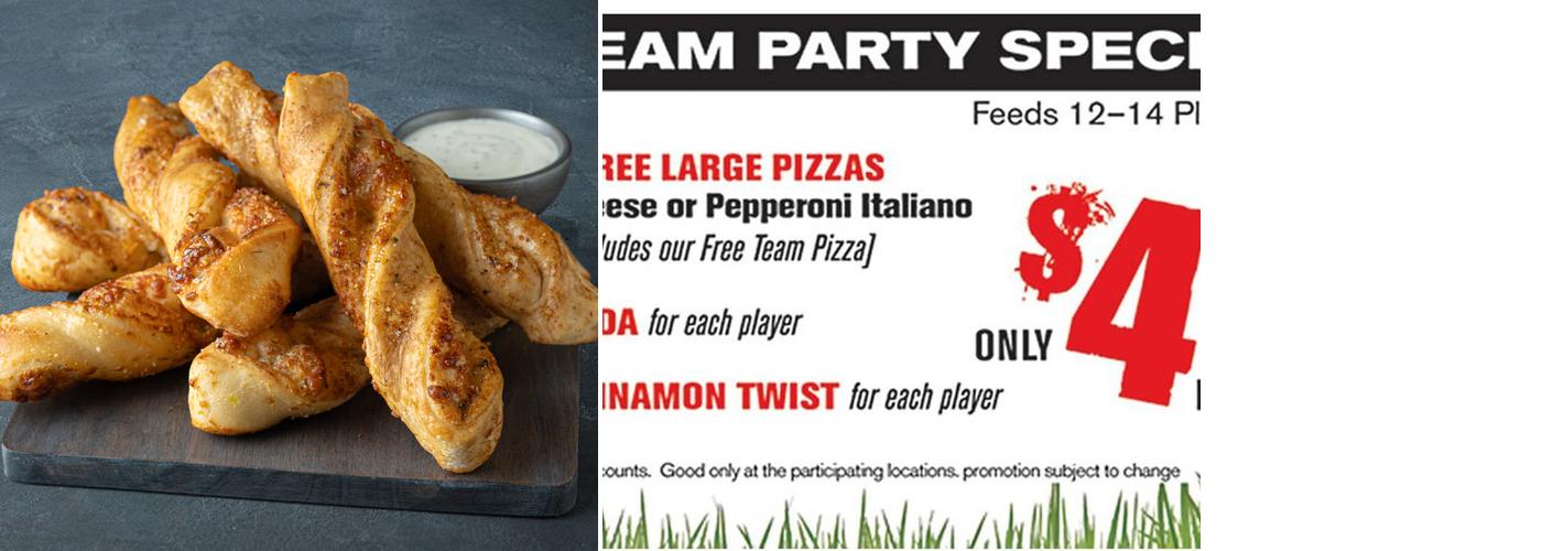 Round Table Pizza Menu