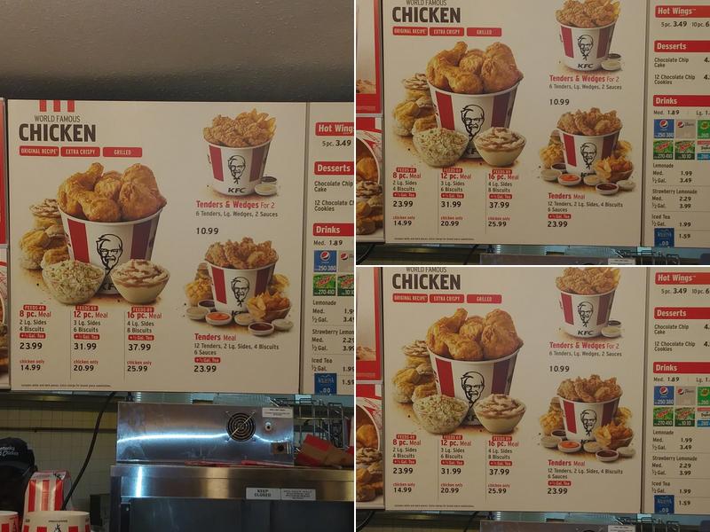 KFC Menu
