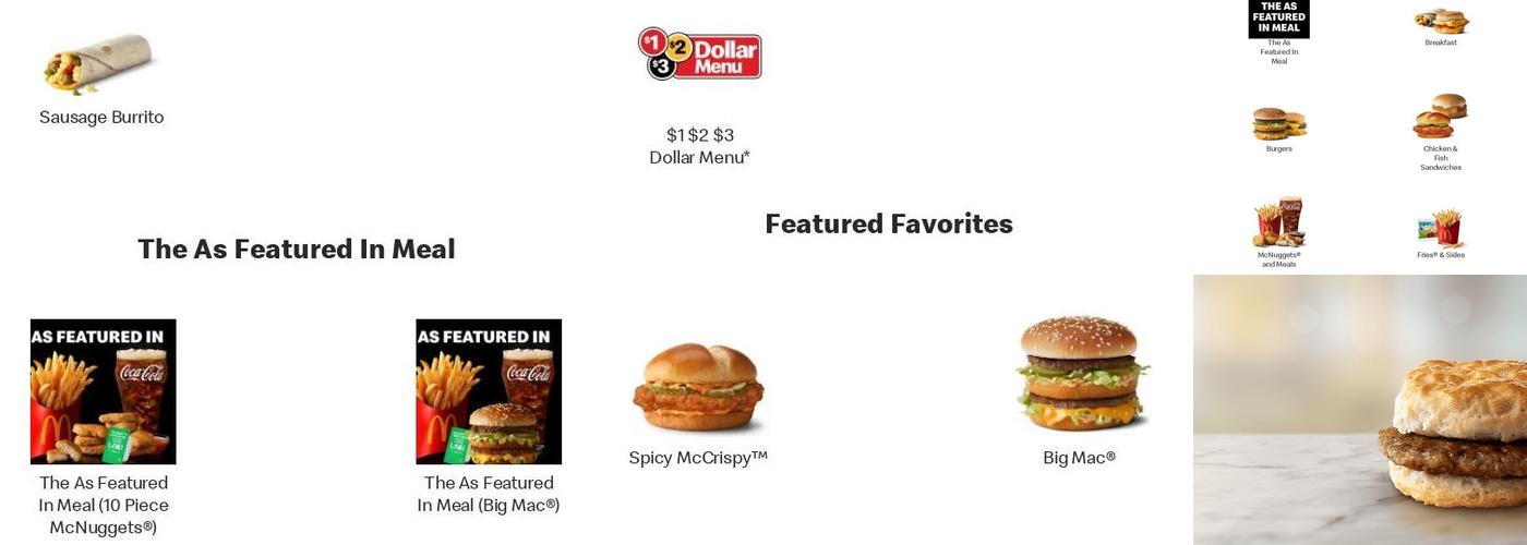 McDonald's Menu