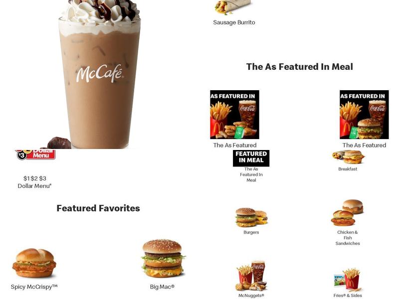 McDonald's Menu