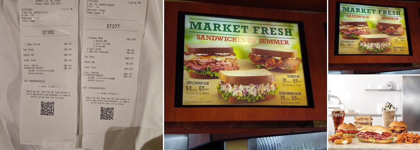 Arby's Menu
