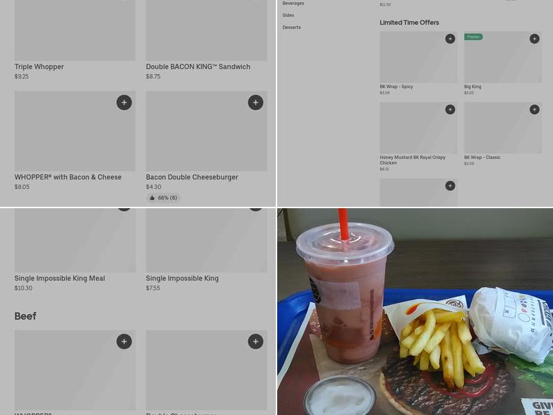 Burger King Menu