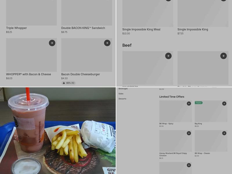 Burger King Menu