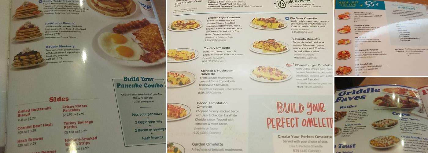 IHOP Menu