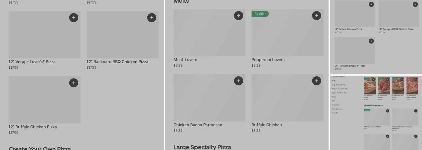 Pizza Hut Menu