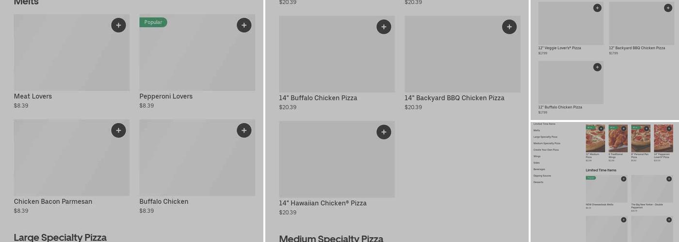 Pizza Hut Menu