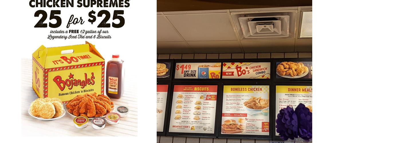 Bojangles Menu