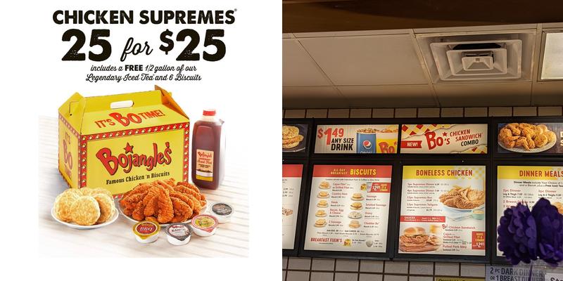 Bojangles Menu
