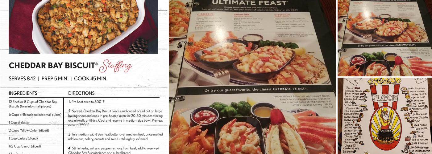 Red Lobster Menu