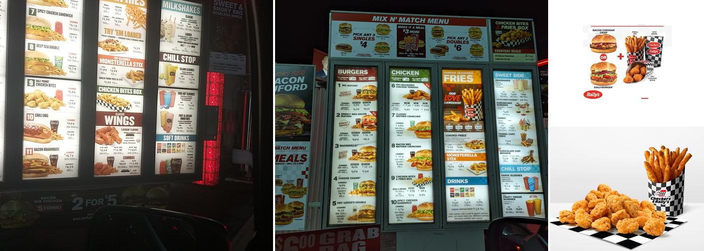 Checkers Menu