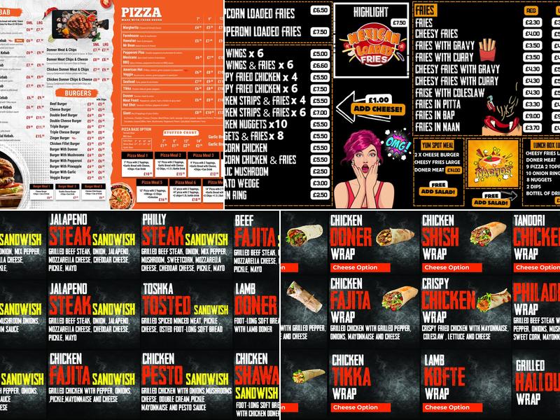 Moonlight Express Menu