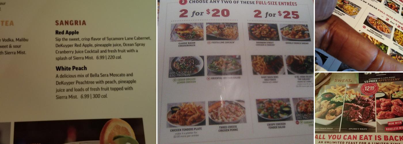 Applebee's Grill + Bar Menu